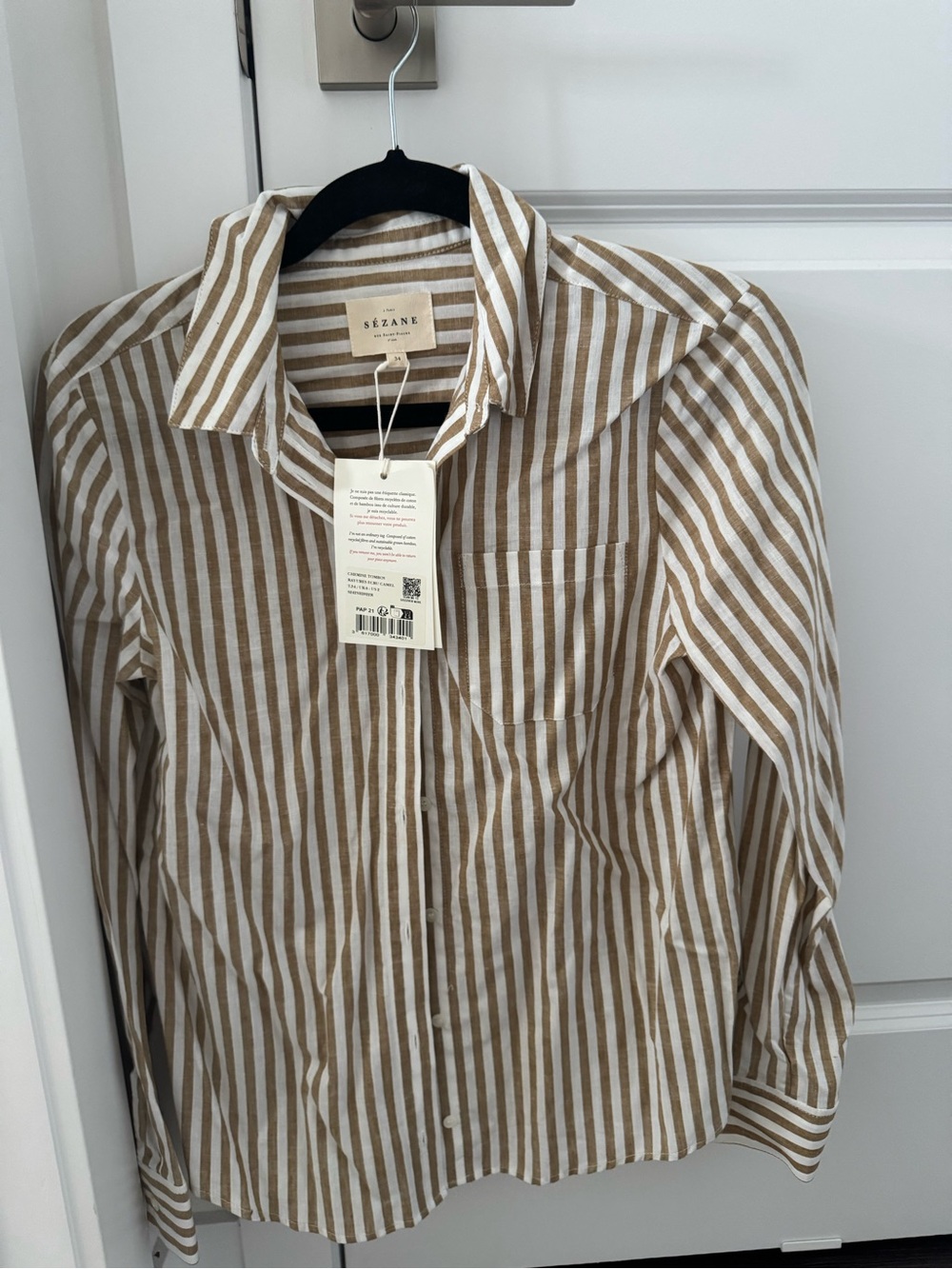 BNWT Sézane Tomboy Shirt - US 2